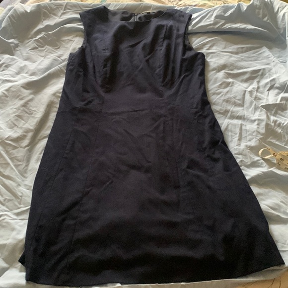 Size 16 Navy Blue Alex Marie Sleeveless Midi Shift Dress - Picture 1 of 2